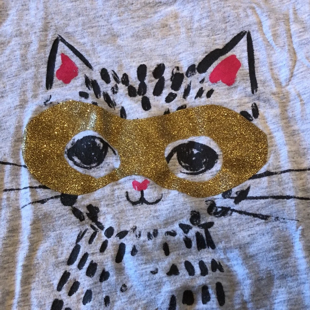 Girls Jumping bean cat shirt - Picture 2 of 3